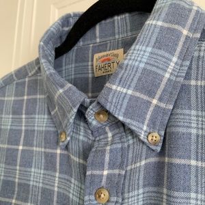 Faherty Pacific Heathered Plaid Button-Down Shirt